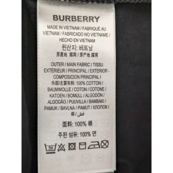 Burberry Men’s Jenson Cotton Short Sleeve T-shirt Black M 8069533
